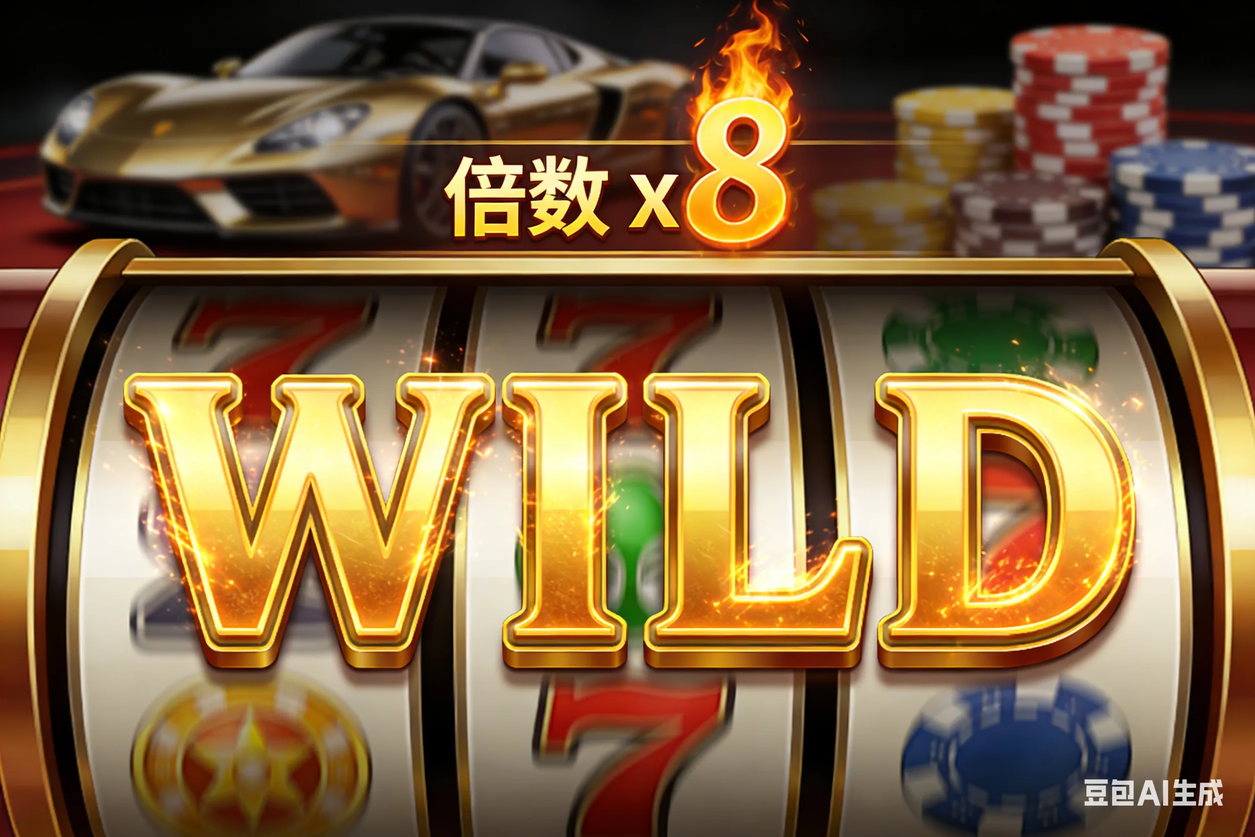 澳门绮梦游戏机制展示:金色边框符号成功消除并转化为WILD百搭,配合燃烧的累积倍数机制。