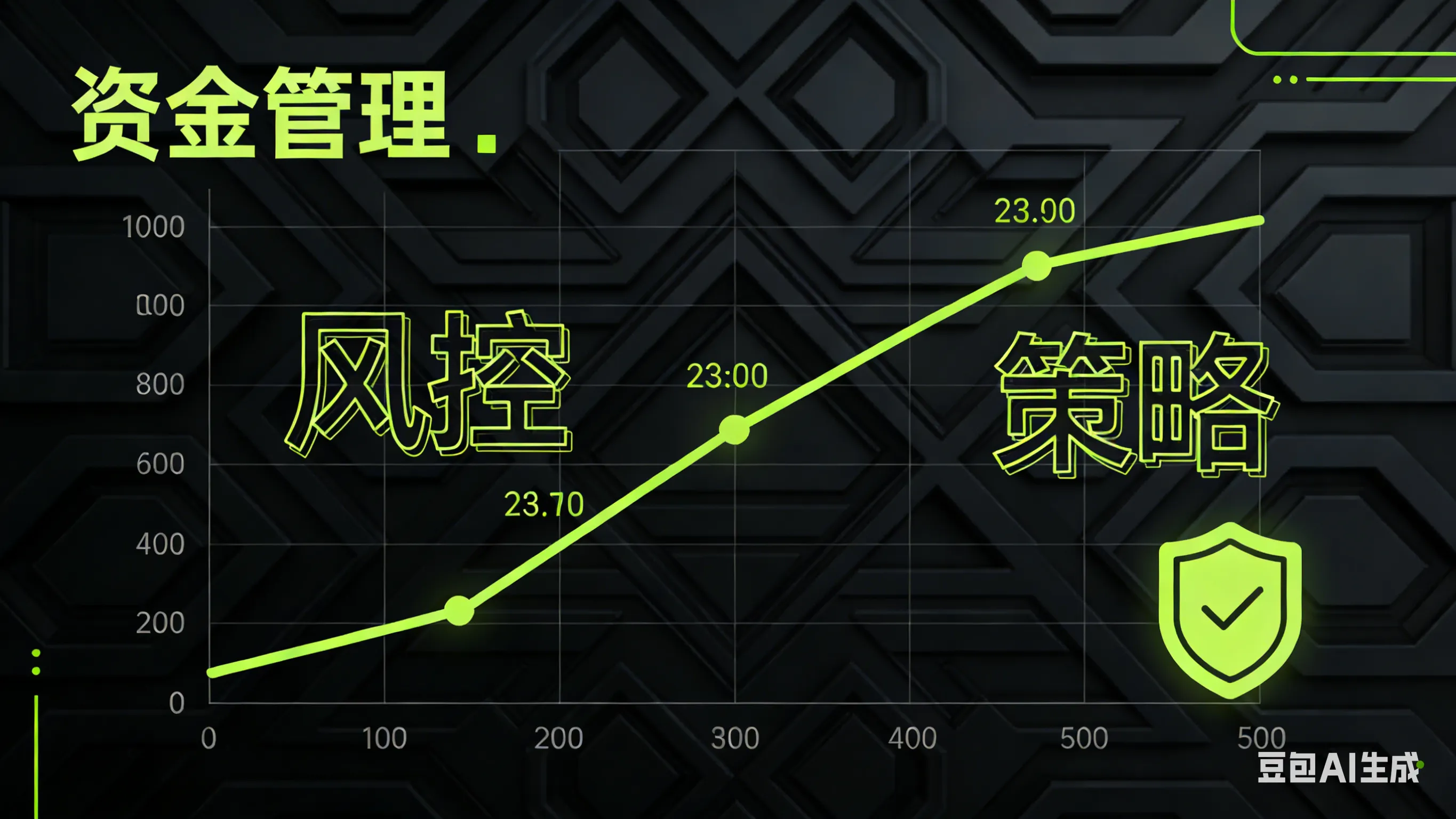 棋牌游戏资金管理策略仪表板,展示止损止盈风控系统与盈利增长曲线。