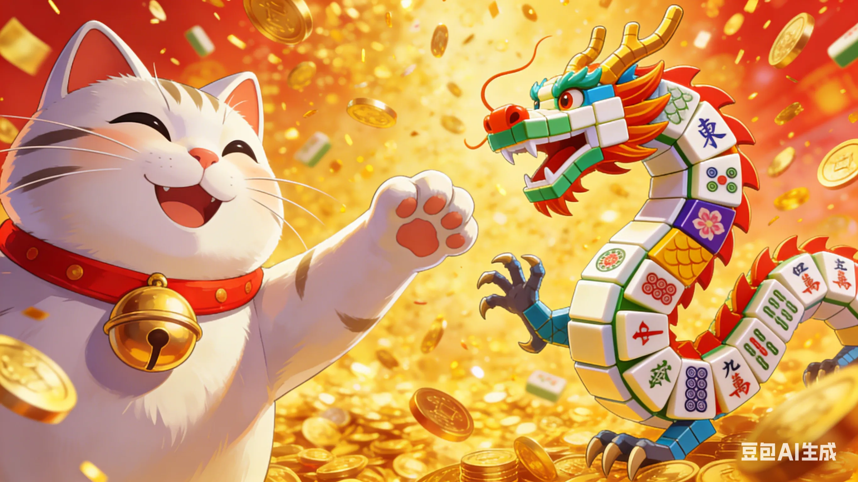 PG电子热门游戏推荐,《麻将胡了2》与《招财猫》角色庆祝中奖爆分,适合使用首存彩金游玩。