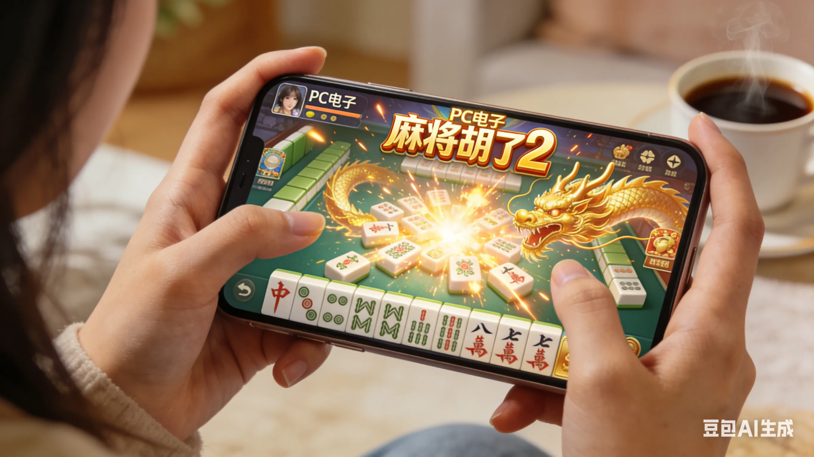 真实玩家第一视角在迪拜皇宫娱乐城手机端试玩PG电子麻将胡了2,展示全屏胡牌赢钱的高光时刻与流畅画质。
